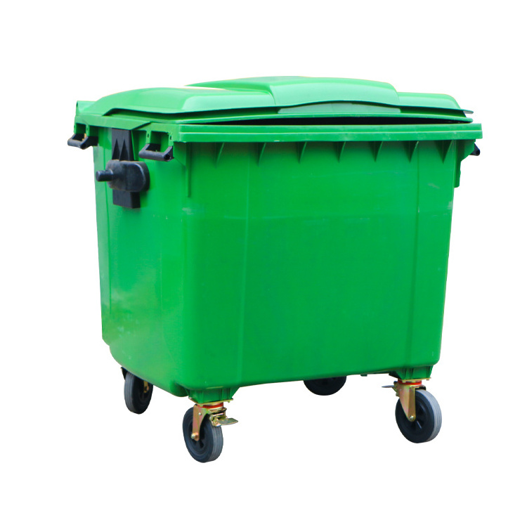 High Quality 1100L Plastic Garbage Container Rubbish Can Trash Can Waste Bin