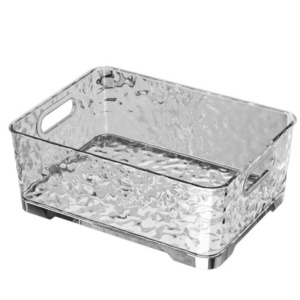 Glacier pattern desktop cosmetics storage box miscellaneous book storage basket kitchen finishing box household plastic storage