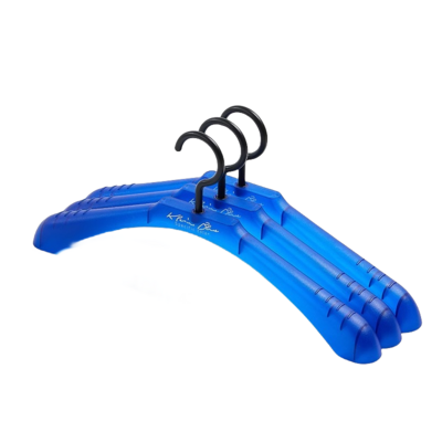 Wide shoulder hanger Blue 10 pieces Home drying rack multi-clip hook telescopic clothes socks storage rack