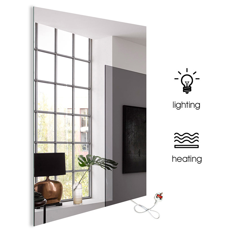 Premium Tempered Mirror Infrared Heater LED Mirror Heater Heating Panels