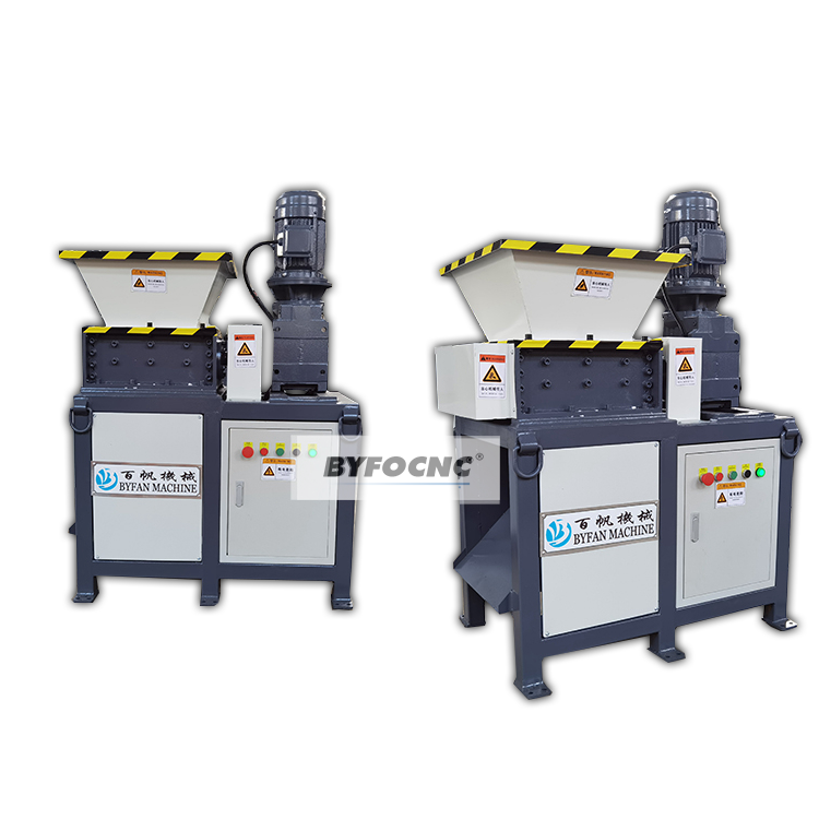 Scrap tire plastic lump Cutter mini metal waste bottle chipper cardboard Foam single shaft shredders machine