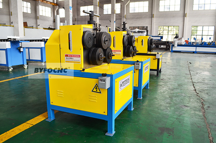 Square duct work angle iron roll bender machine square tube roll forming machine sheet metal making machinery