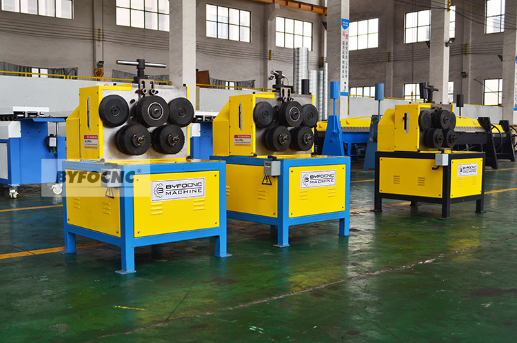 Square duct work angle iron roll bender machine square tube roll forming machine sheet metal making machinery