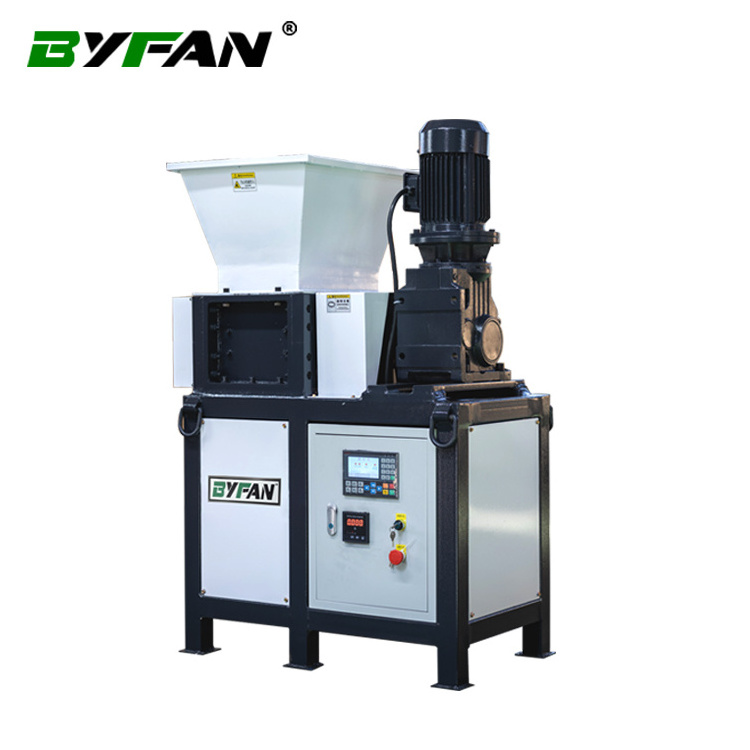 Dual shaft shredder e-waste shredder waste tyre recycling machine