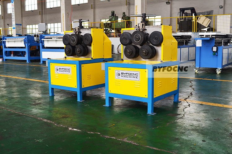 Square duct work angle iron roll bender machine square tube roll forming machine sheet metal making machinery