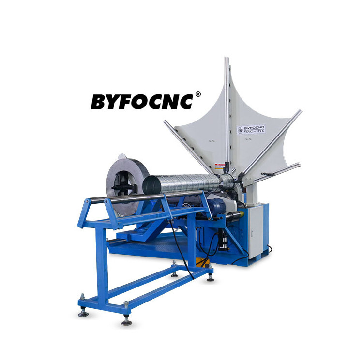 BYFO spiral air duct making machine spiral duct machine round duct forming machine