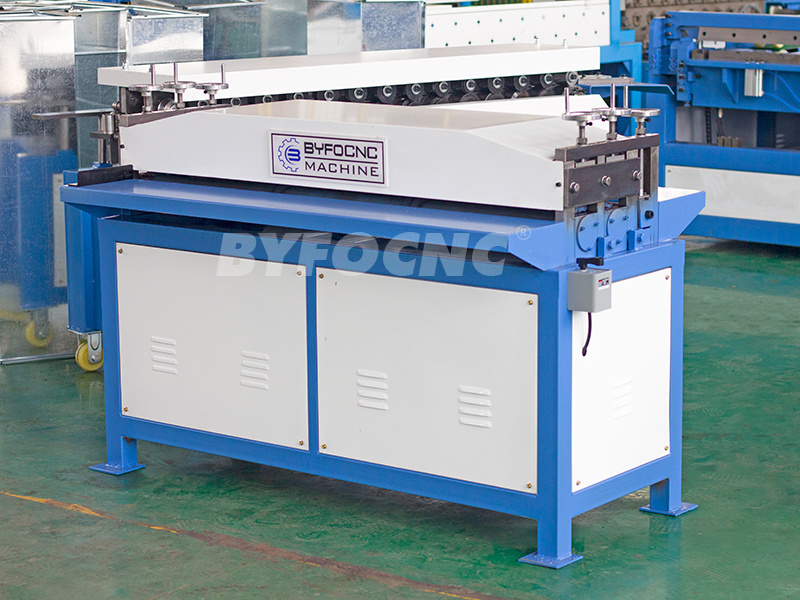 Sheet metal grooving bead machine