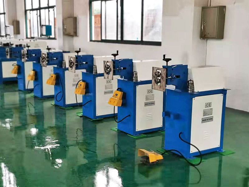 Round duct machines rotary tube beading machine LH-15 rotary machine for sheet metal