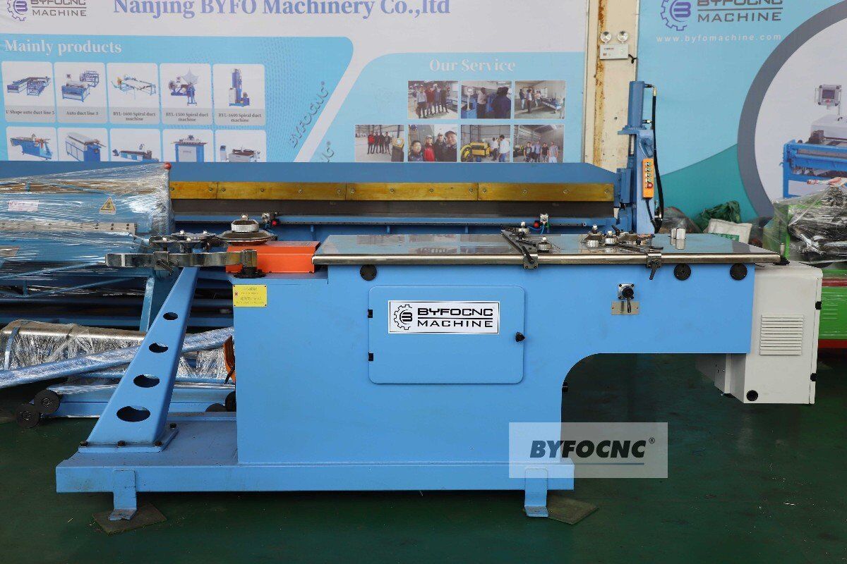 BYFO 1250MM Maquina conducto Round and spiral air duct making machine mechanical round duct elbow machine