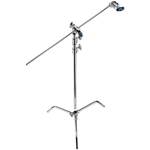 C Stand Photo Studio Heavy Duty 3M Load 20kg Light Stand C Type Stand with Extension Arm and Grip Head Flding Legs