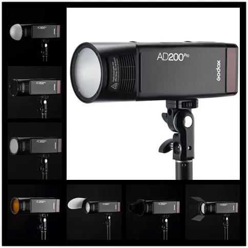 Godox AD200 Pro AD200Pro 200Ws 2.4G pocket Flash Strobe 1/8000 HSS 500 Full Power Flashes light