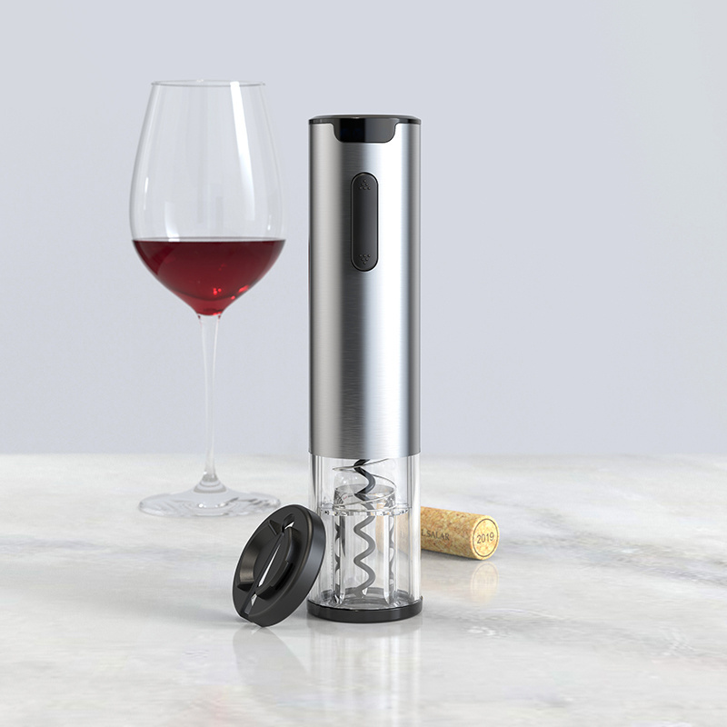 Electric Corkscrew Key Set Automatic Electric Gift Wine Bottle Opener with Stand Luxury Kitchen Tools Stainless Steel Openers