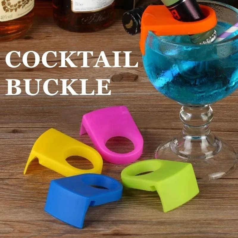 Bar Buckle Cocktail Drink Clips Wine Cocktail Bottle Holder For Margarita