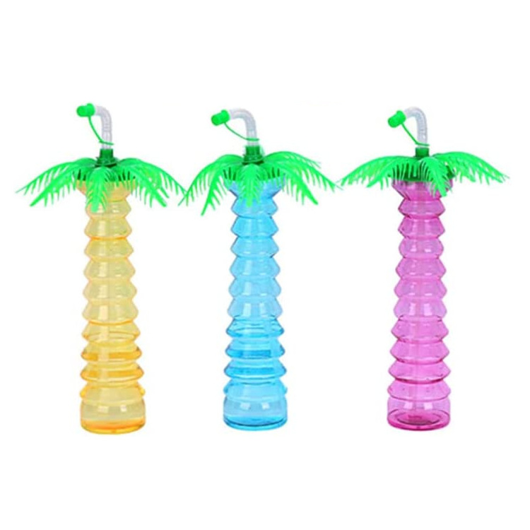 Hot Sell Novelty Smoothies 500ml Shaped Twist Yard Cup Plastic Frozen Magic Slush Cup With Straw