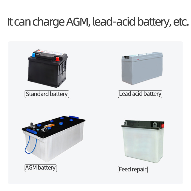 AGM EFB GEL Lead-acid battery repair, maintenance Smart 12v 12A  Car Battery Charger & Analyser Tester