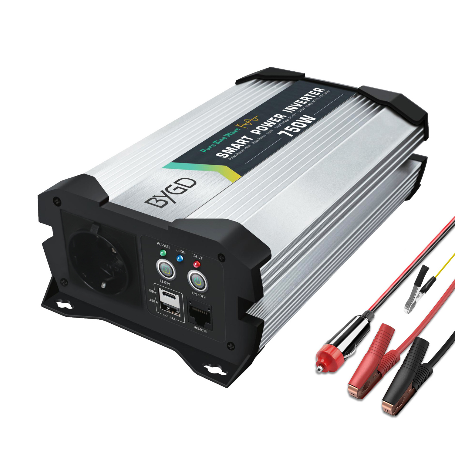 Car inverter Sine Wave 400W 750W 1000W 1500W 2000W 3000W Pure Sine Wave Inverter 12V to 110 220V lithium battery power inverter