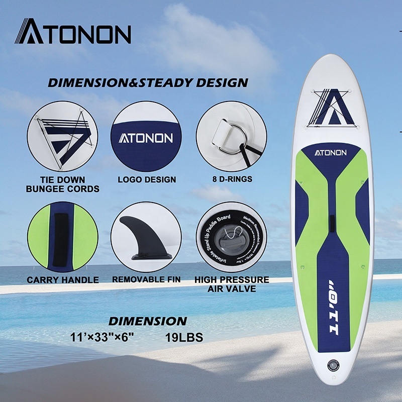 Atonon Stand Up Inflatable Paddle Board Surf Race sup Boards Inflatable ISUP In Stock