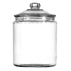 1 gallon kitchen counter glass jar with label marker storage jar with sealed cover dishwasher washable food storage container