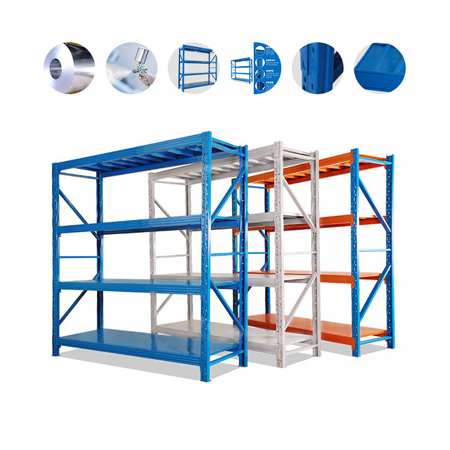 4 Tiers Heavy Duty Boltless Welded longspan Shelving Unit Storage rack