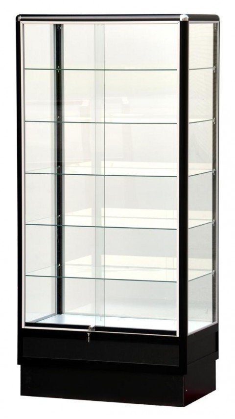 Custom  Display Cabinet Glass Wall Cabinet With Led Lighting Display Rack High Quality Locking