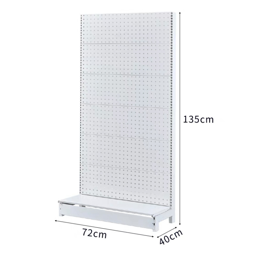 Metal Pegboard Slant Board Rack For Hardware Accessory Display Stand Shelf For Tool Shop