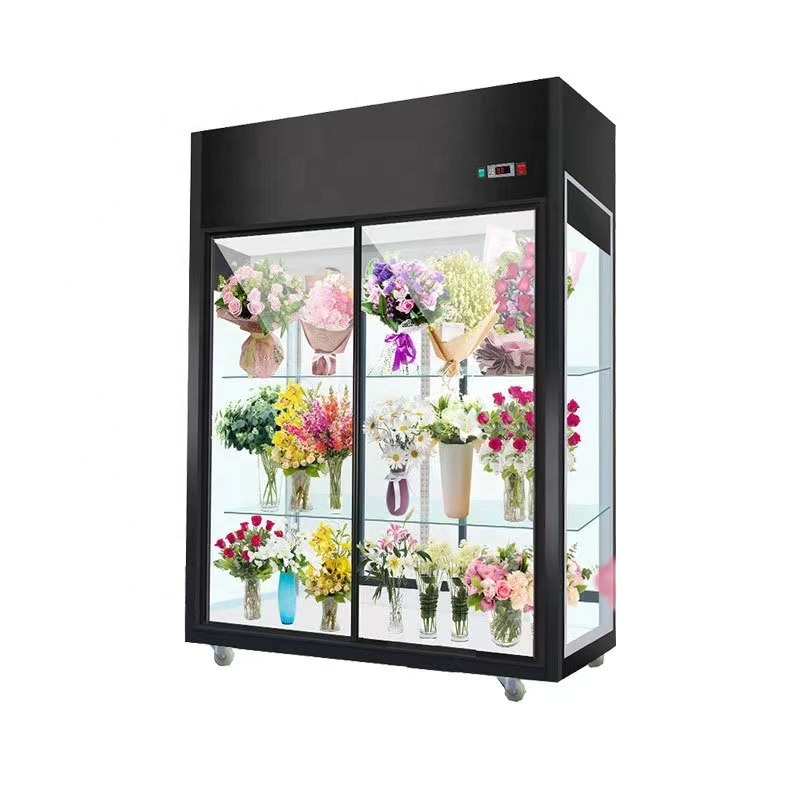 fresh flowers refrigerator fresh flowers glass door freezers