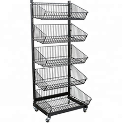 Supermarket snacks wrought iron display racks