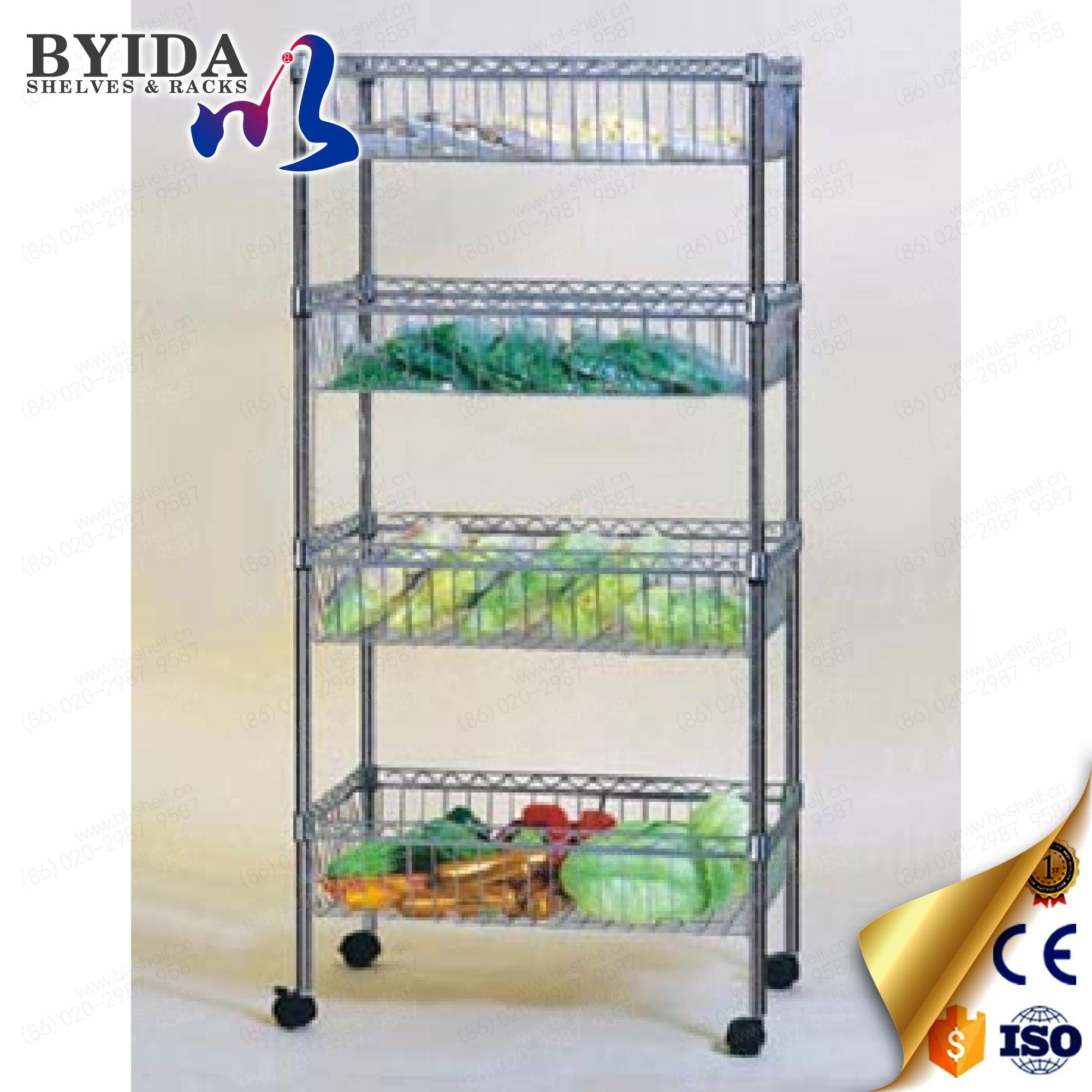 Wire Mesh Shelving With Wheels