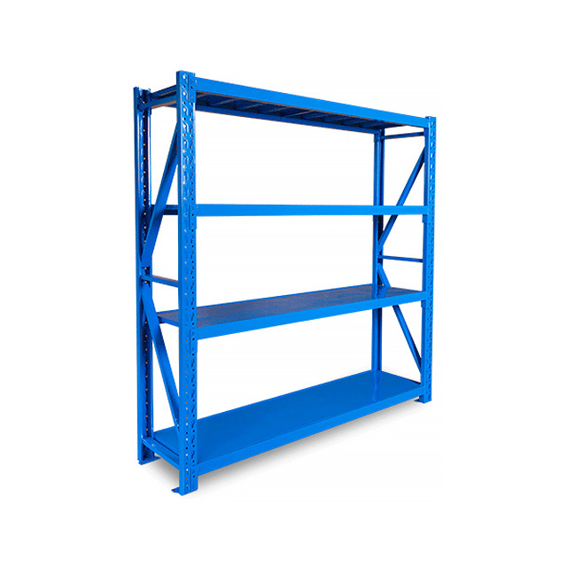 4 Tiers Heavy Duty Boltless Welded longspan Shelving Unit Storage rack