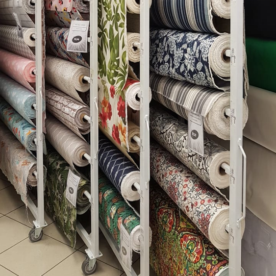 Heavy Duty Fabric Rolling Display Rack