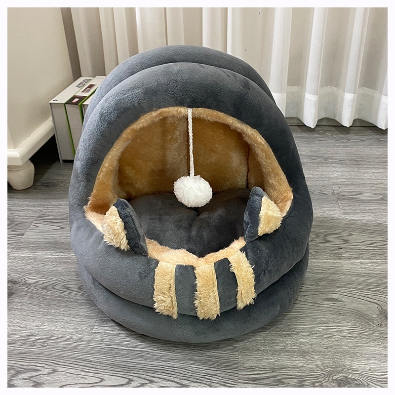 Cute design wholesale warm colorful pet cat dog sleeping bed crib