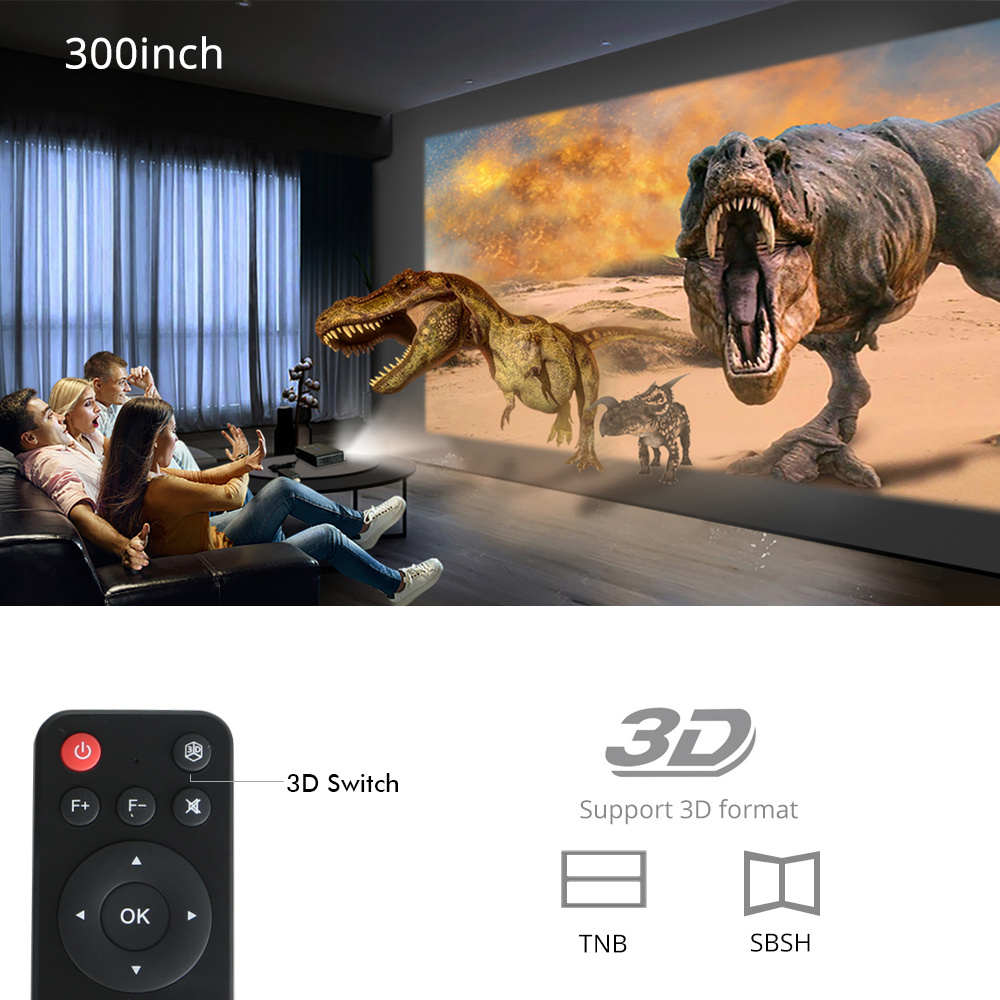 Byintek R15 3D 4K Smart Projector Pico LED DLP Android WIFI Video Small Mini Mobile Portable Beam Home Theater Digital Projector