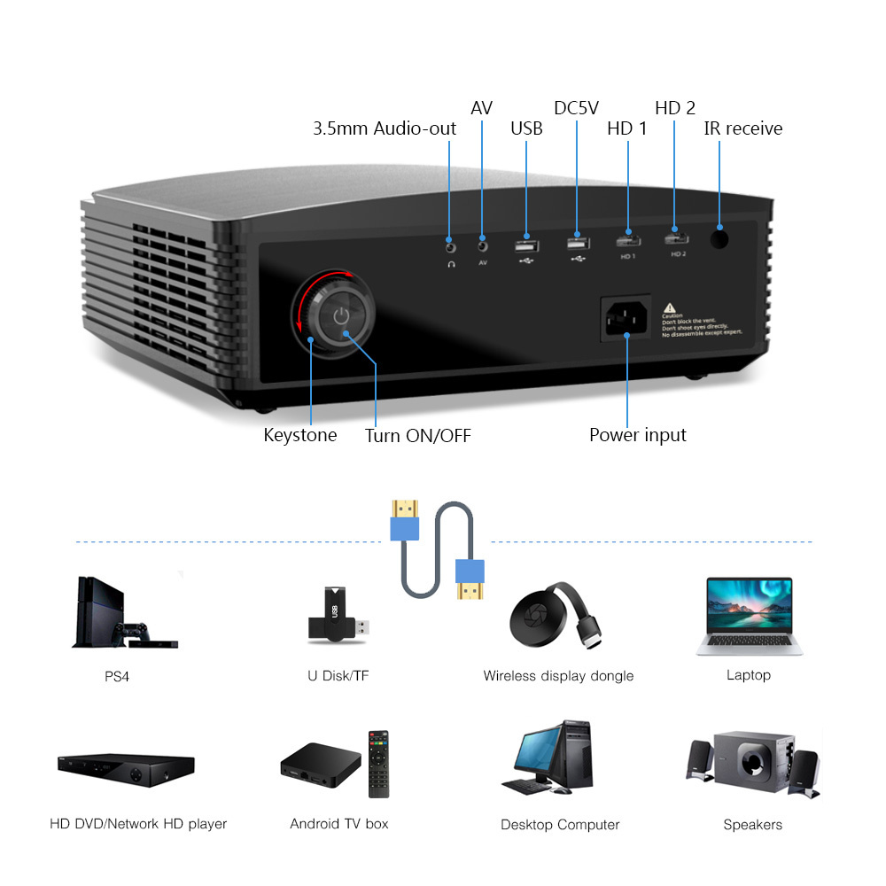 18Year Factory BYINTEK K25 LED LCD Video Projector Home Theater 4K 1080P Projector Mobile Phone For Sale