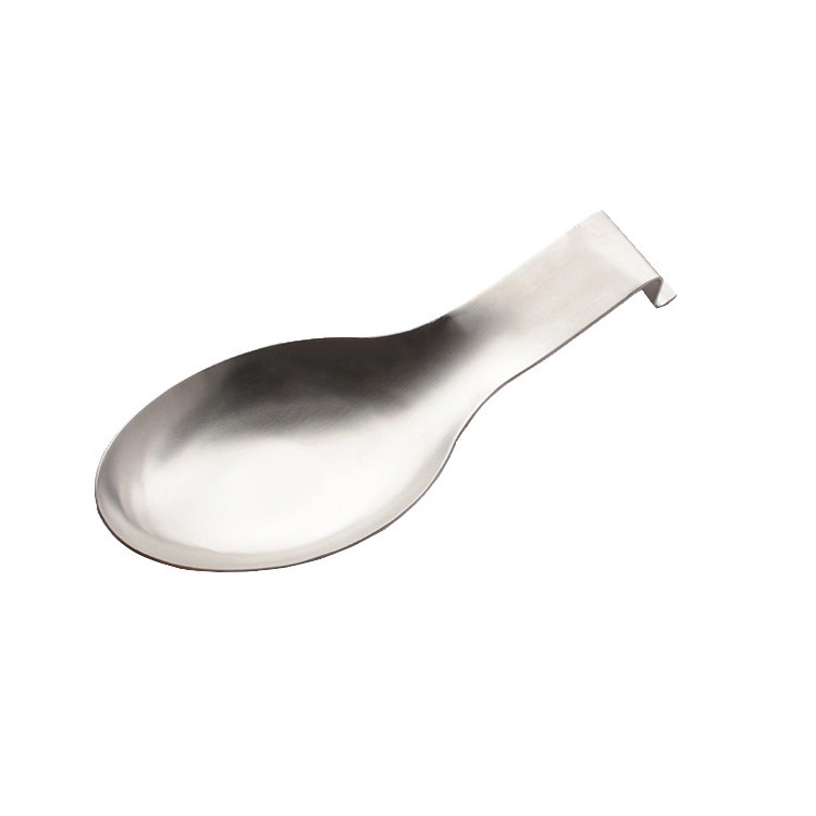 Stable irregular form easy to be washed Stainless steel tray  soup Dishwasher Safe Stainless Steel Spoon Rest