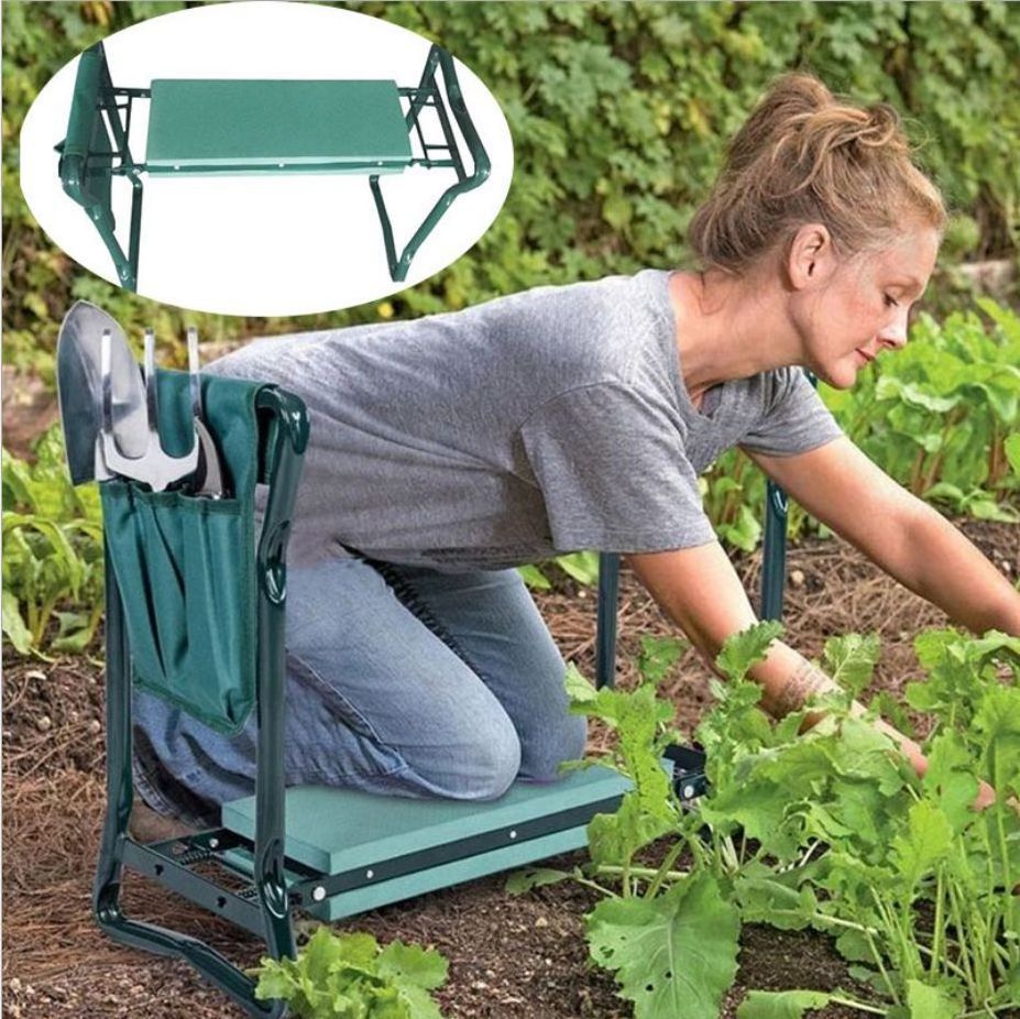 Kneeling Pad Bench Chair and Seat Sponge non-slip Heavy Duty Foldable Garden Kneeler With bags