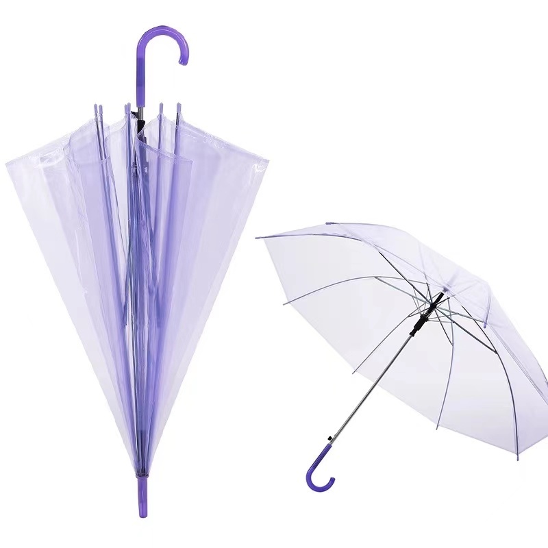 2023 New custom Customized color wholesale clear transparent cheap poe umbrella