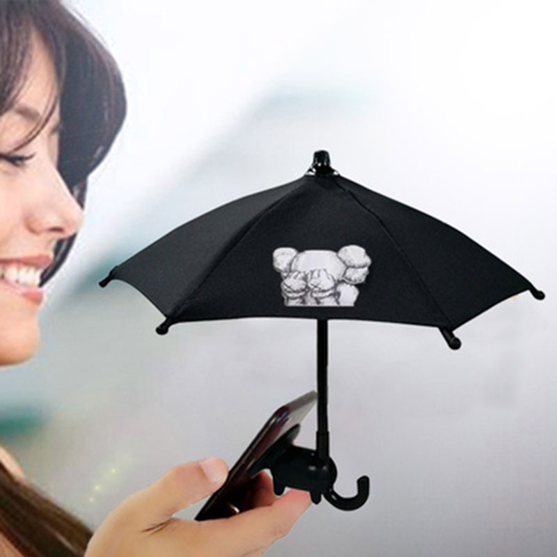 Wholesale New Hot Popular Cute Sun Shade Mini Suction Cup Stand Holder Phone Umbrella