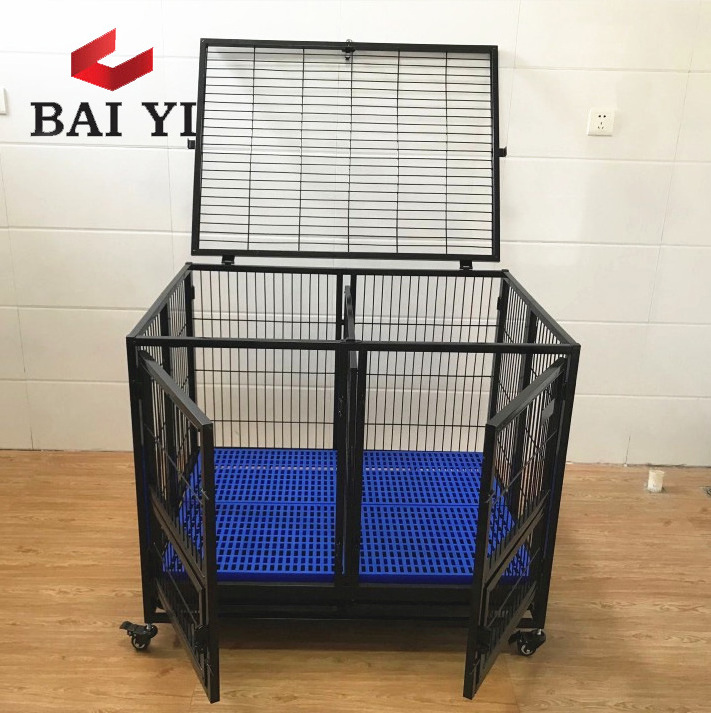 New Design Stackable Dog Kennel Cage With Plastic Drain Floor Popular In USA(one tier, two tiers, three tiers)