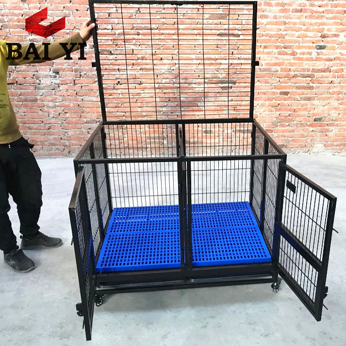 S,M,L,XL,XXL Metal Welded Stack Dog Kennel Cages with Top Open