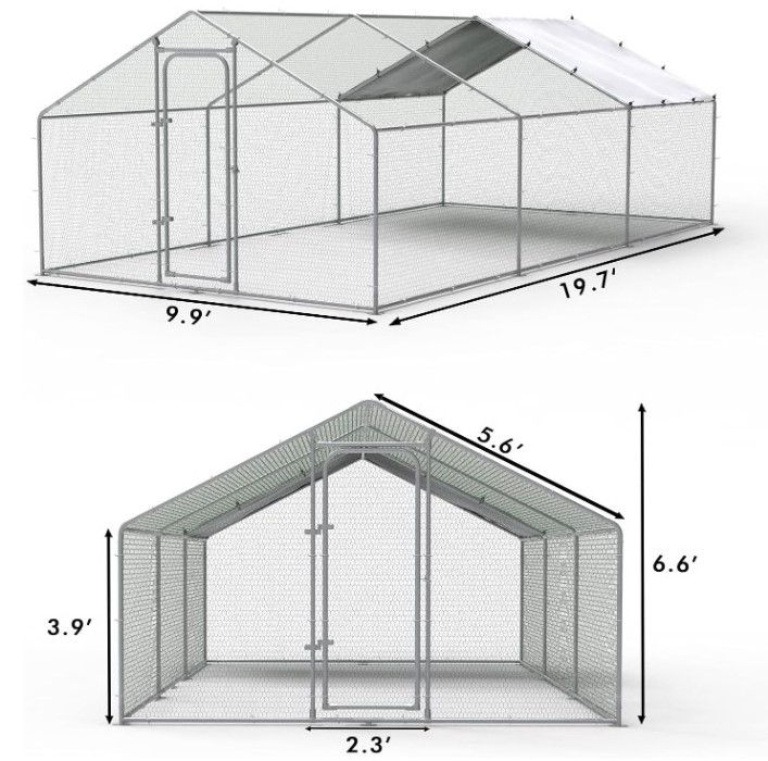 new modern large metal hen house cage run cheap chicken coop for 15 chickens