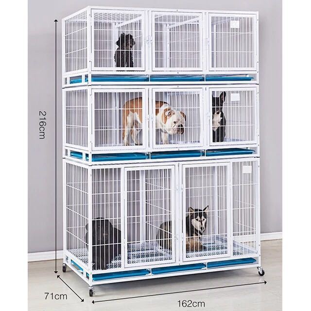 Heavy Duty Strong Pet Cage With Wheels For Dog Cat Bird Pigeon