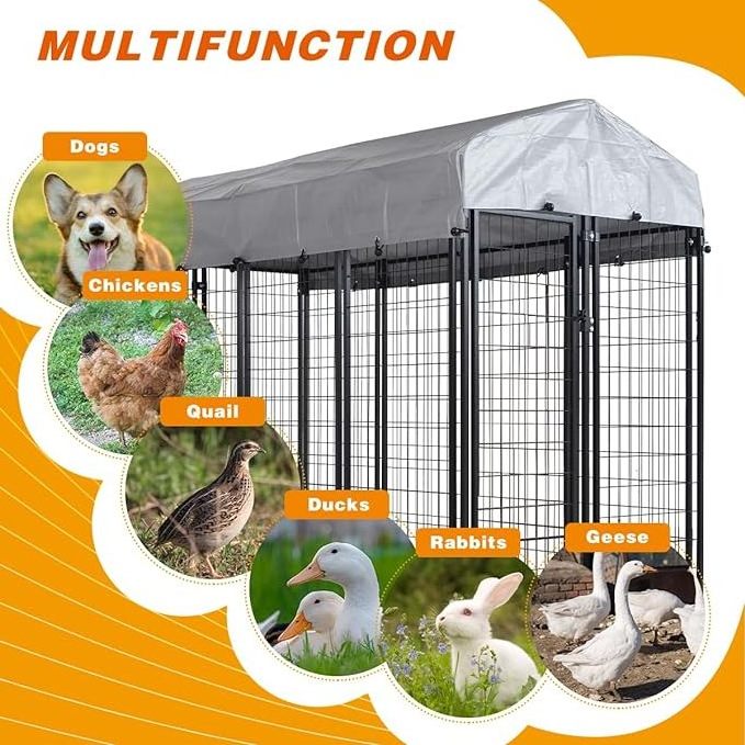 good design waterproof dog kennel with wall outdoor xl