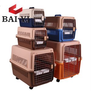 Trade Assurance Pet Product Plastic Dog Flight Cage For Transport