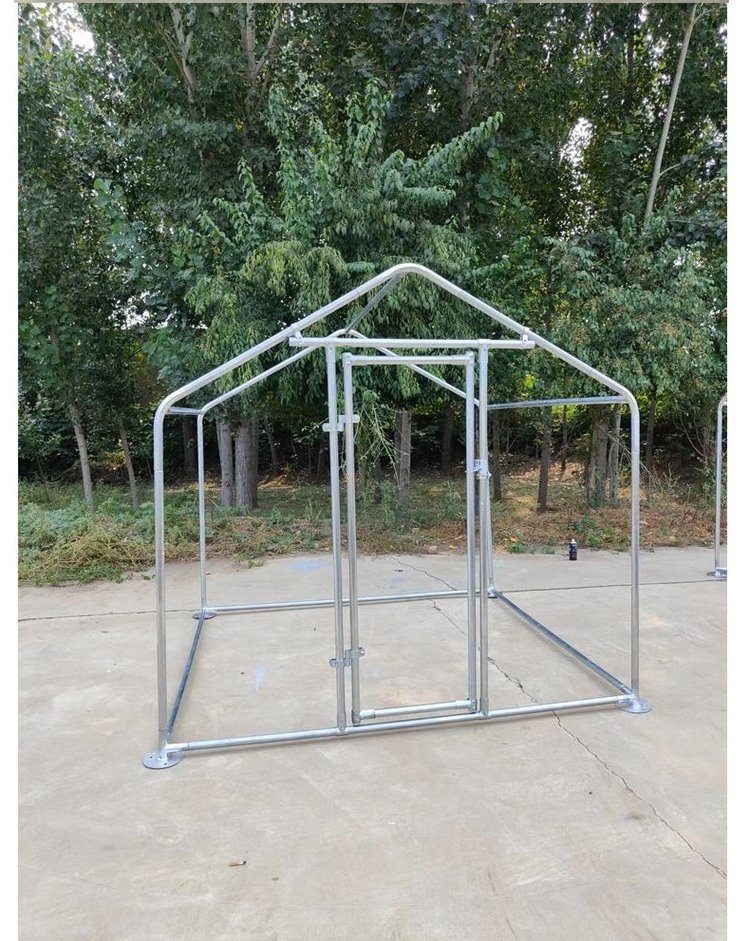 Galvanized Heavy Duty Large Metal Chicken Coop With Run With Top Cover