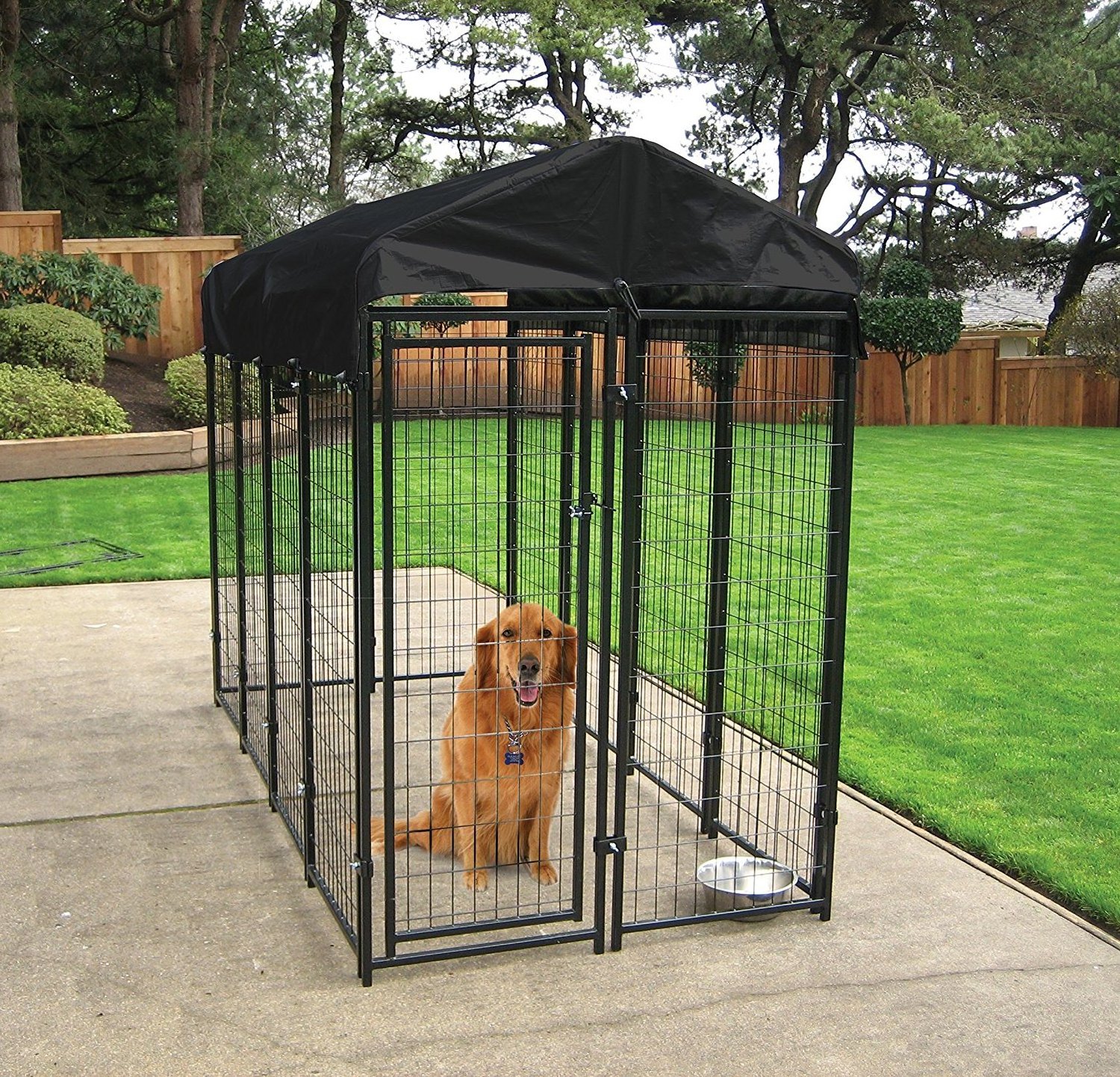 good design waterproof dog kennel with wall outdoor xl