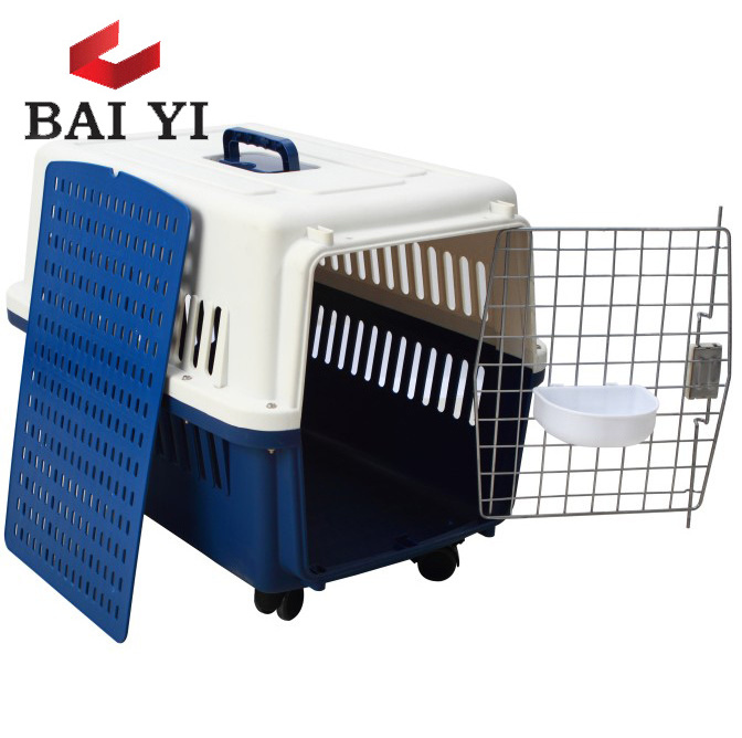 Trade Assurance Pet Product Plastic Dog Flight Cage For Transport