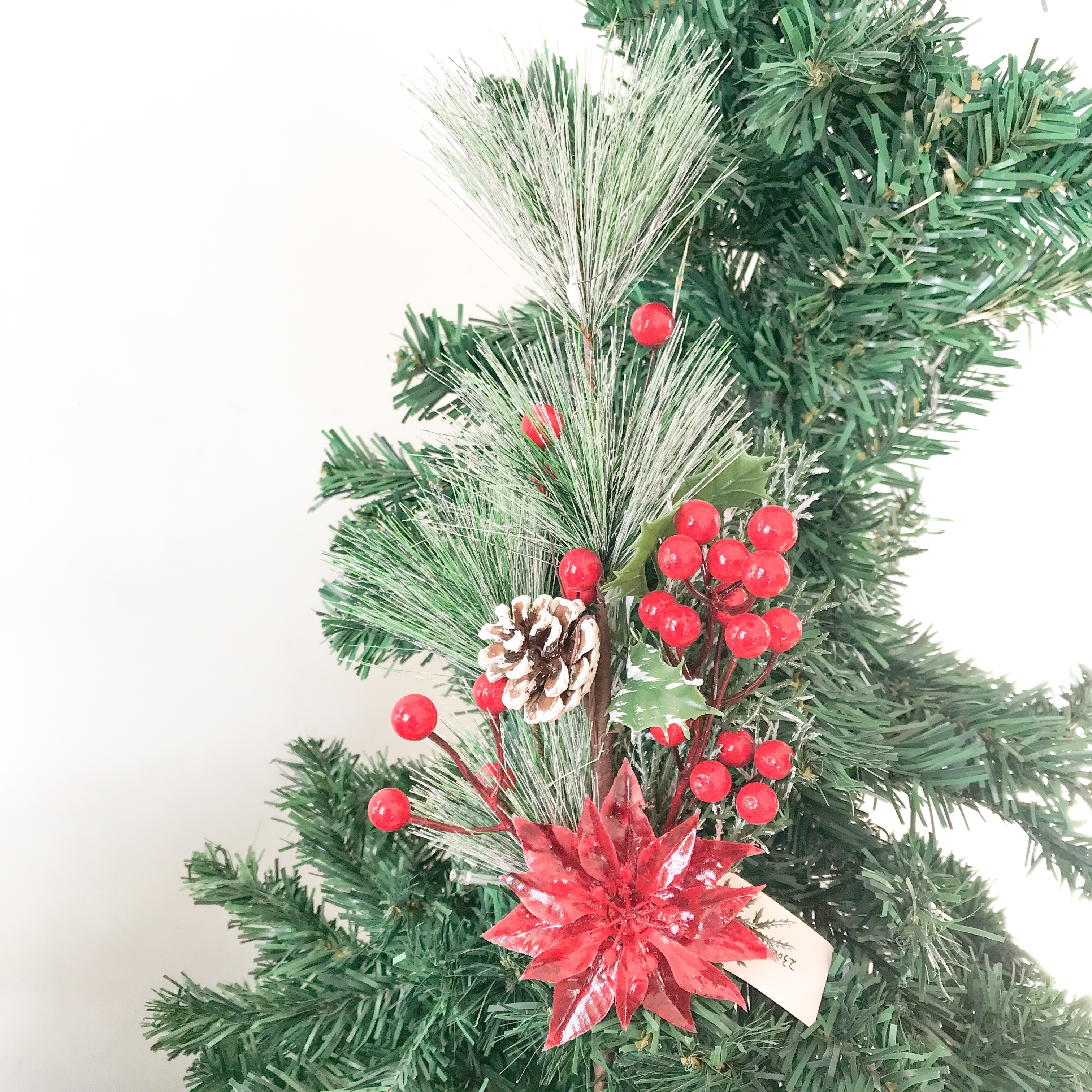 Artificial branches Christmas berries pine cones Christmas flowers flower branches