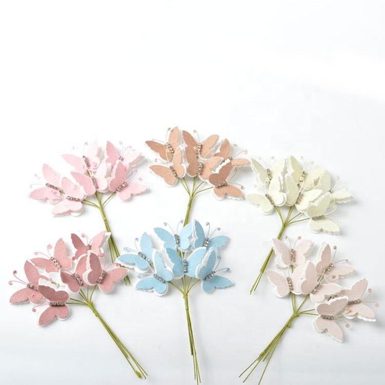 Wedding Decorations Wholesale Phalaenopsis  Single  Butterfly Orchid Artificial Flower For Home Decor