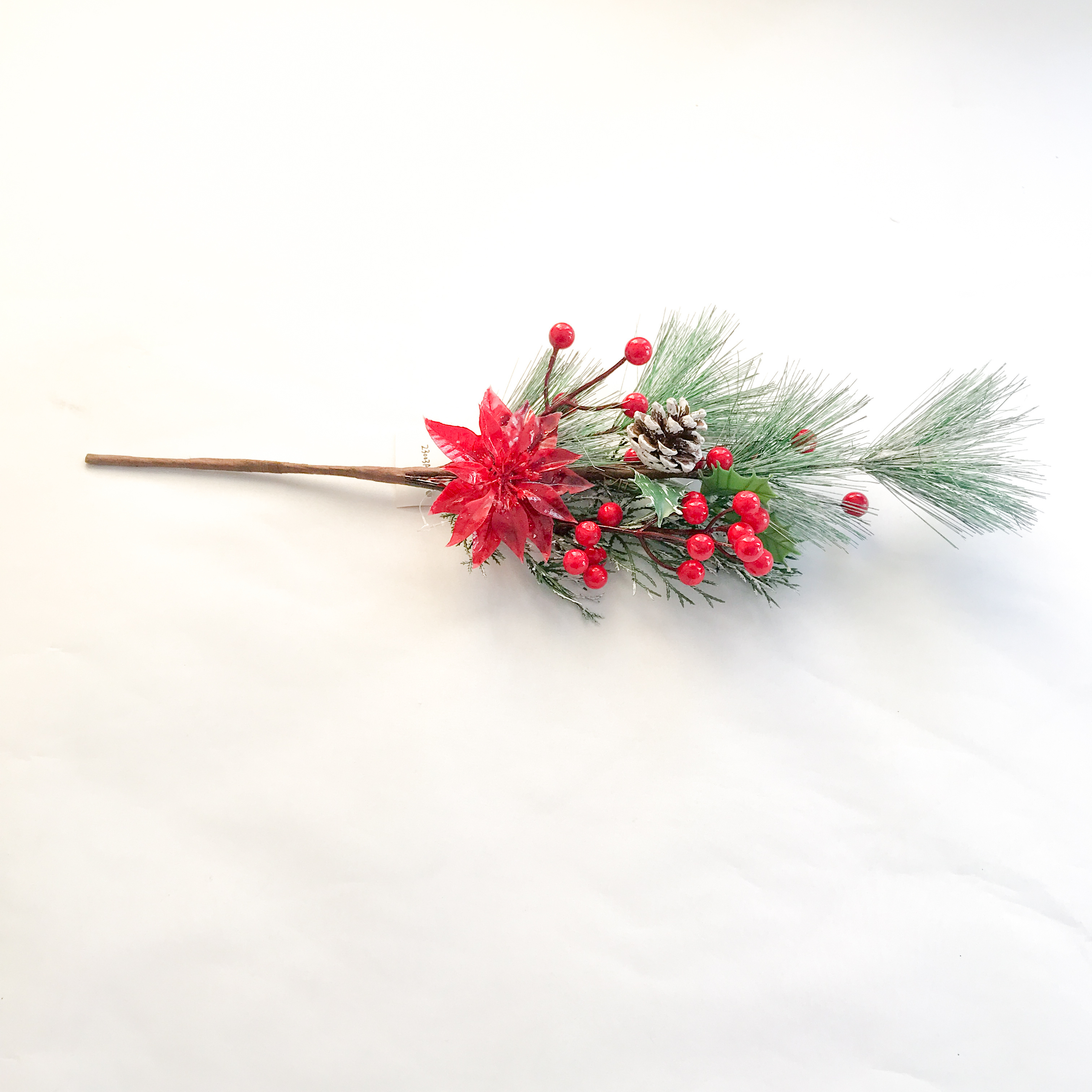 Artificial branches Christmas berries pine cones Christmas flowers flower branches