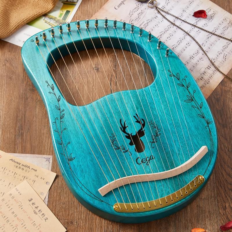 Lyre Harp 19 String Portable Small Harp lira instrumental madera